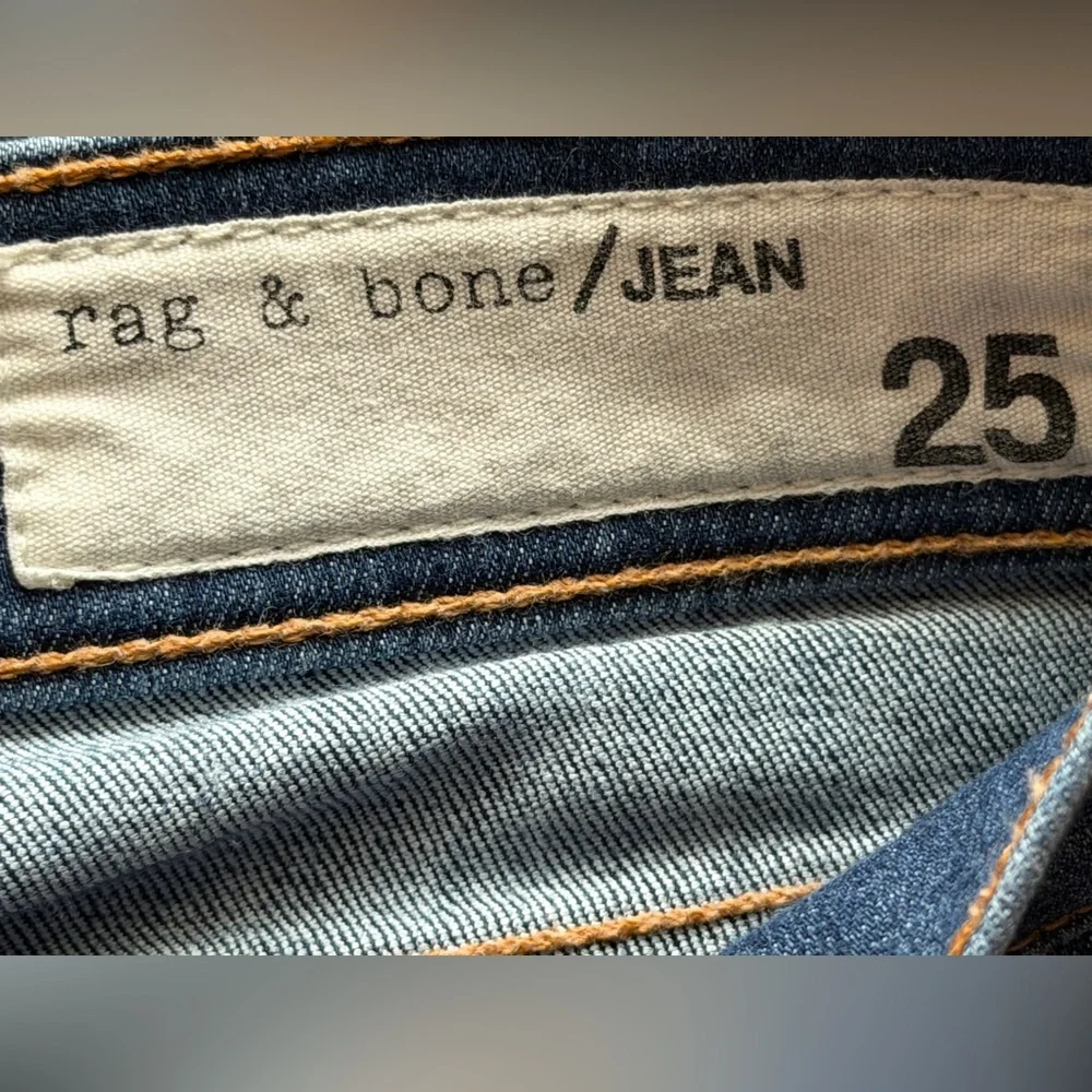 Rag & Bone Low Rise Cropped Capri Jeans Size 25 - Picture 7 of 11